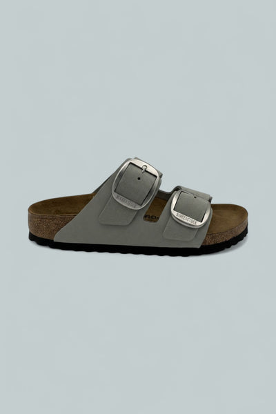 Arizona Big Buckle Nubuck Leather Sandals - Pure Sage