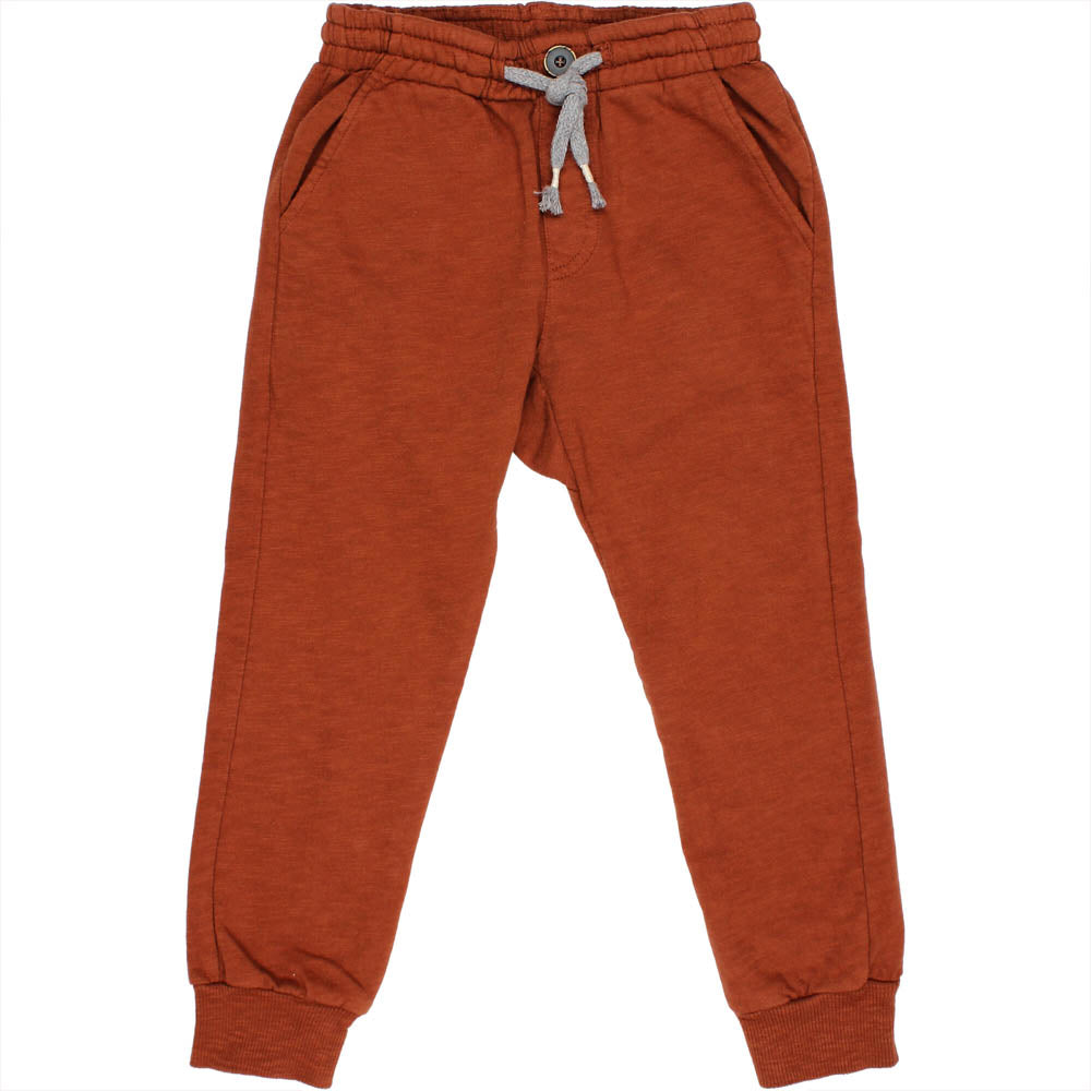 Fleece Pants w/ Tie - Rust