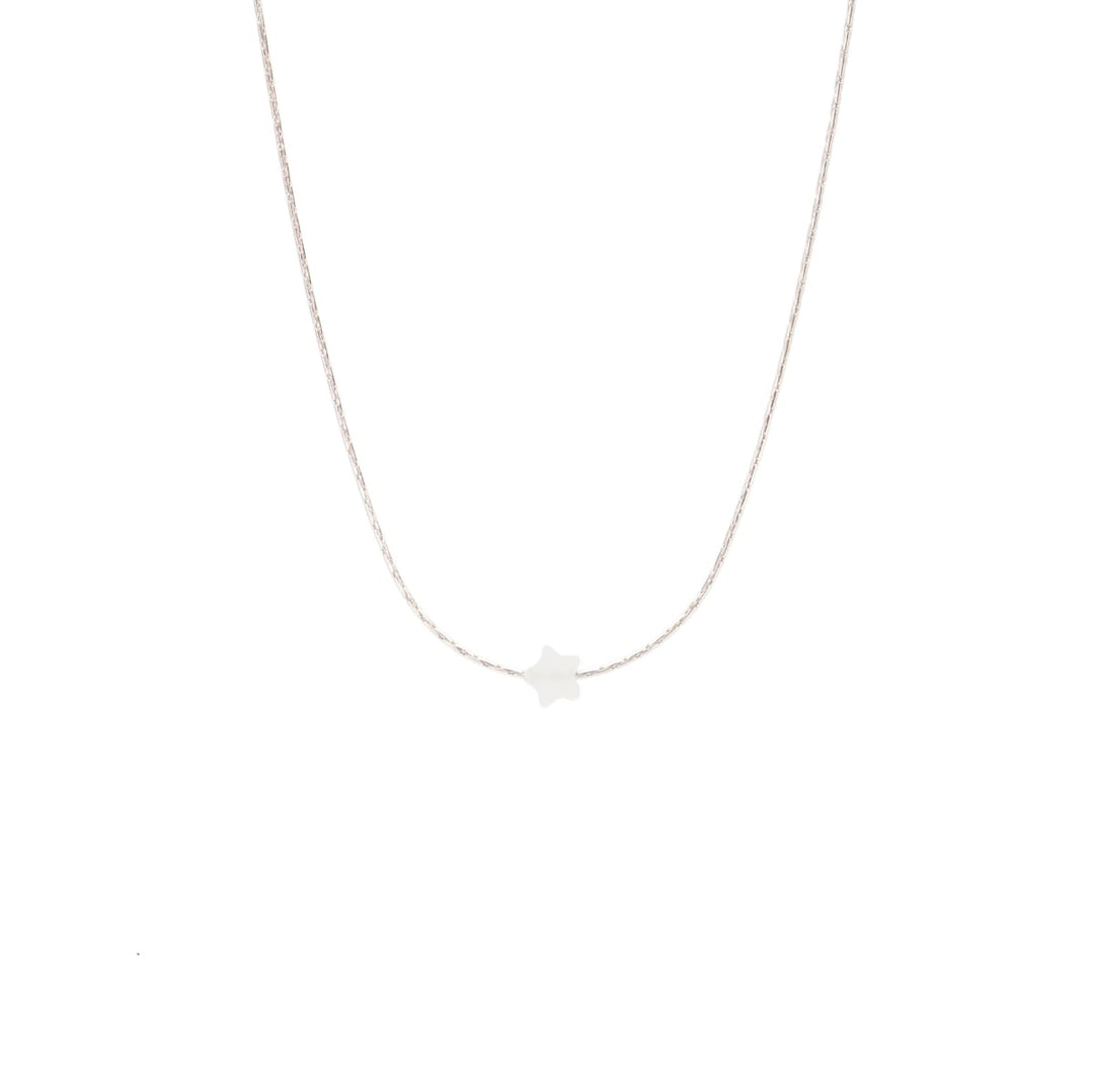 Moonstone Little Star ~ White - 925 Sterling Silver