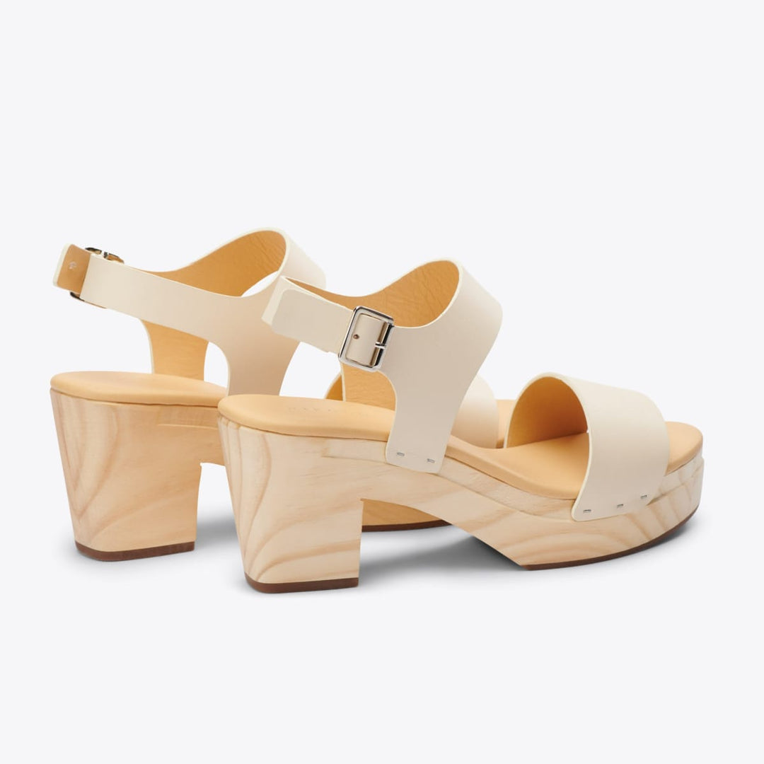 All-Day Open Toe Clog - Bone - FINAL SALE