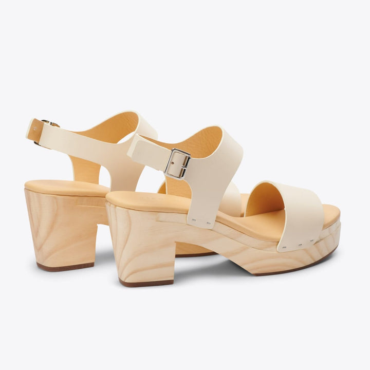 All-Day Open Toe Clog - Bone - FINAL SALE