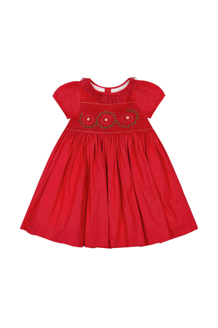 Sofia Smocked Dress - Red