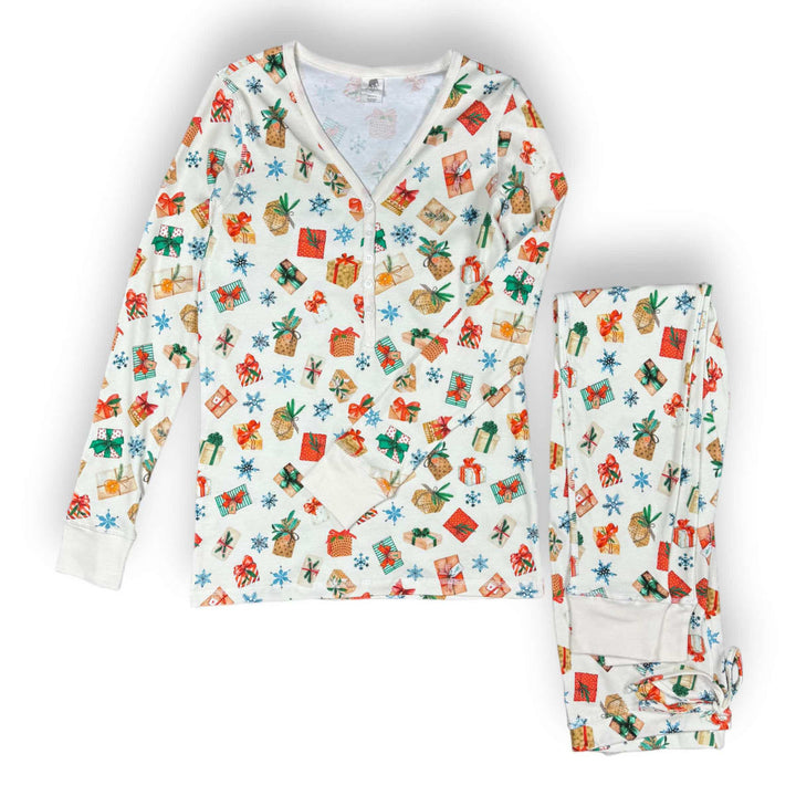 Women's Jogger & Henley Pajama Set - Holiday Gifts
