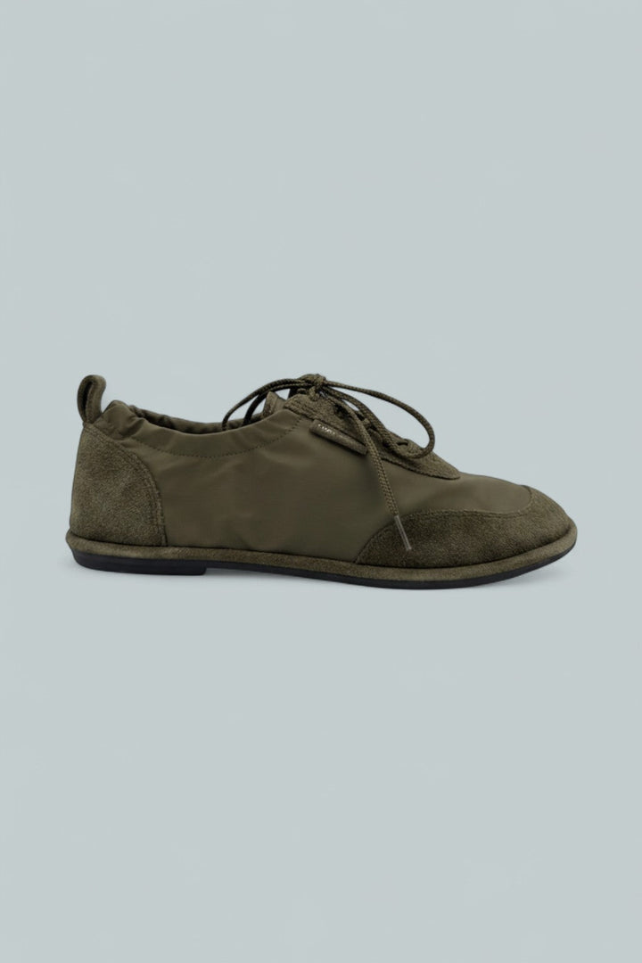 Women's Ballet Sneakers - Army/Aneto