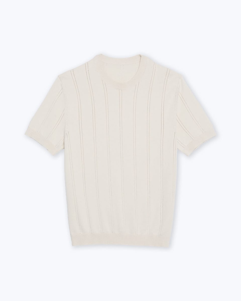 Lolo Drop Needle Sweater Tee - Shell