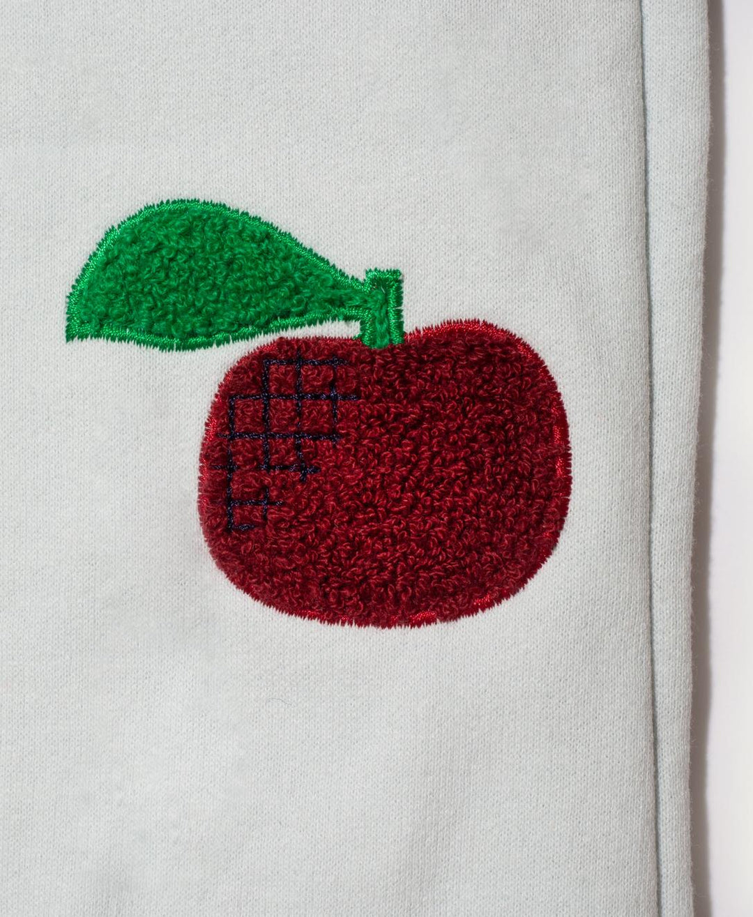 Recycled Cotton Apple Patch Baby Pant - Sky Blue