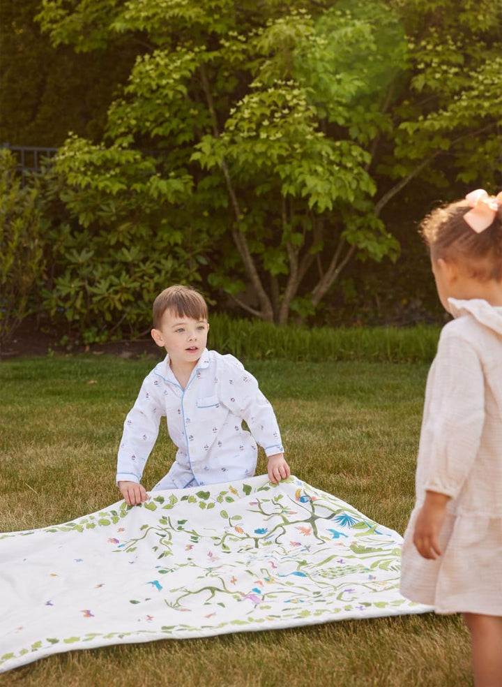 Crib Quilt - Tropical Chinoiserie