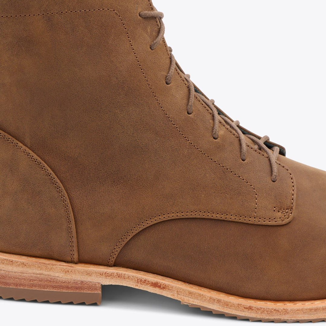 Everyday Lace-Up Boot - Tobacco