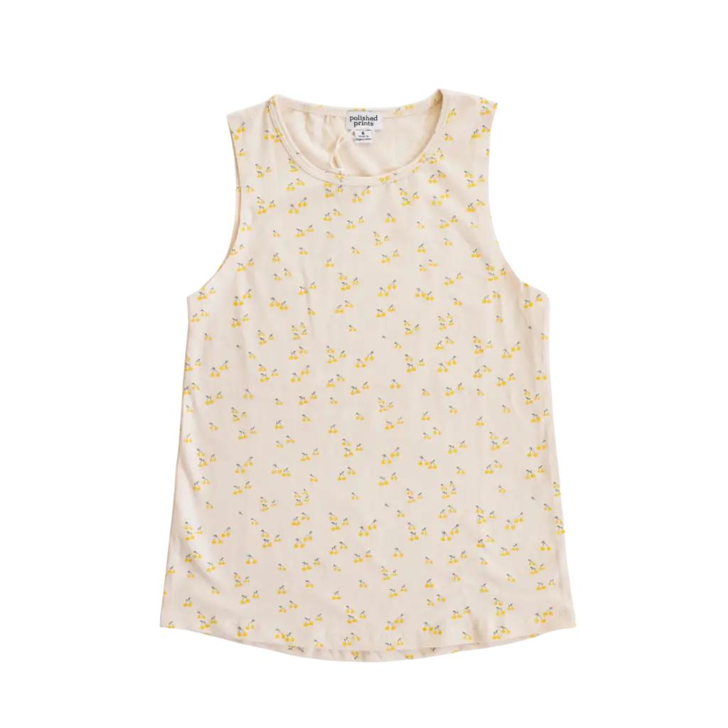 Berry Floral Kids Tank Top