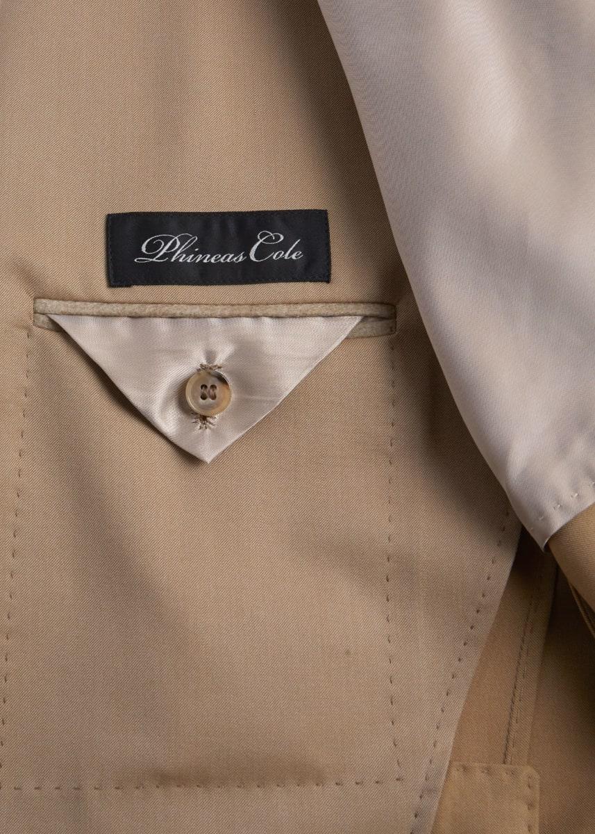 Phineas Cole Wool Solid Suit - Tan