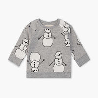 Printed Crewneck Sweatshirt - My First Snowman