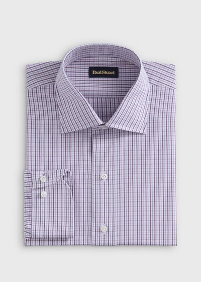 Small Check Dress Shirt - Lavender