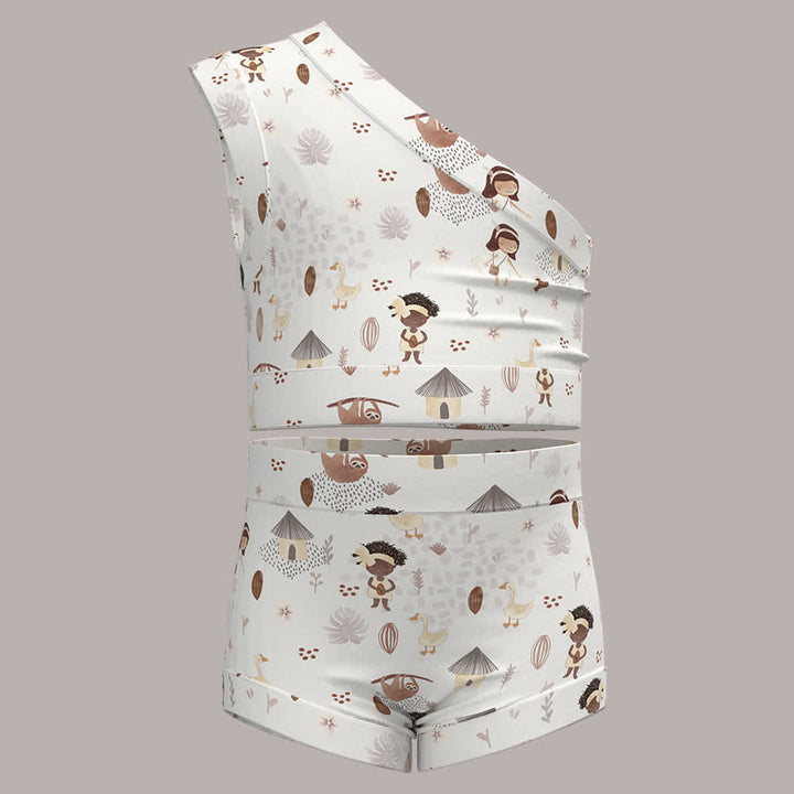 Bummies + Shoulder Tank - Cacao Farm