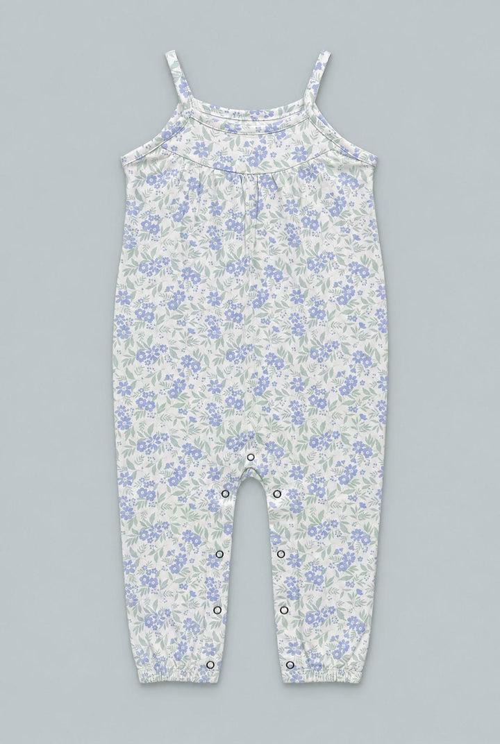 Tank Pant Romper - Vintage Flower Purple