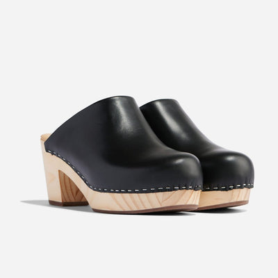 All-Day Heeled Clog - Black - FINAL SALE