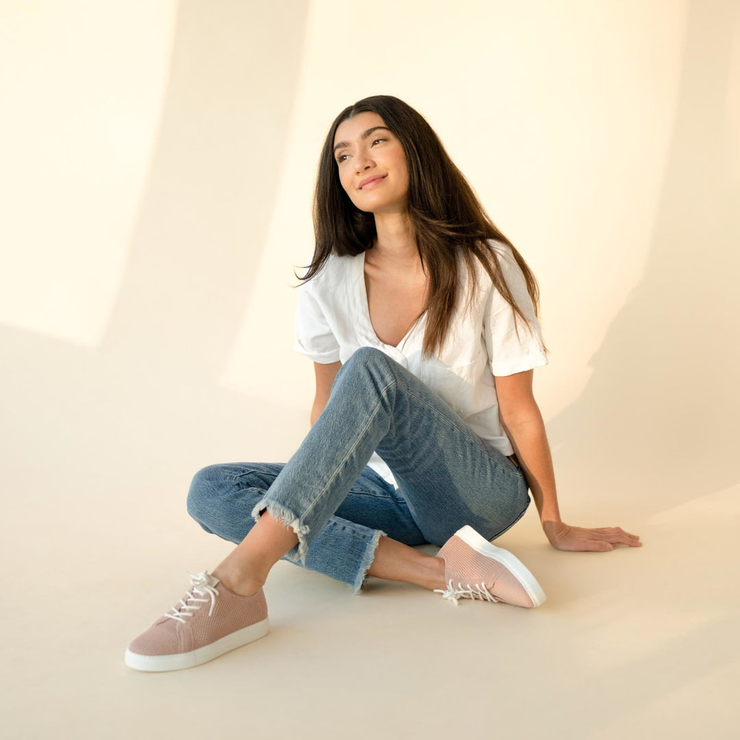 Women's Go-To Eco-Knit Sneaker - Dusty Rose