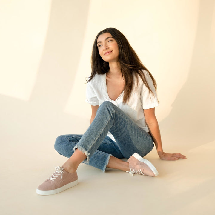 Women's Go-To Eco-Knit Sneaker - Dusty Rose