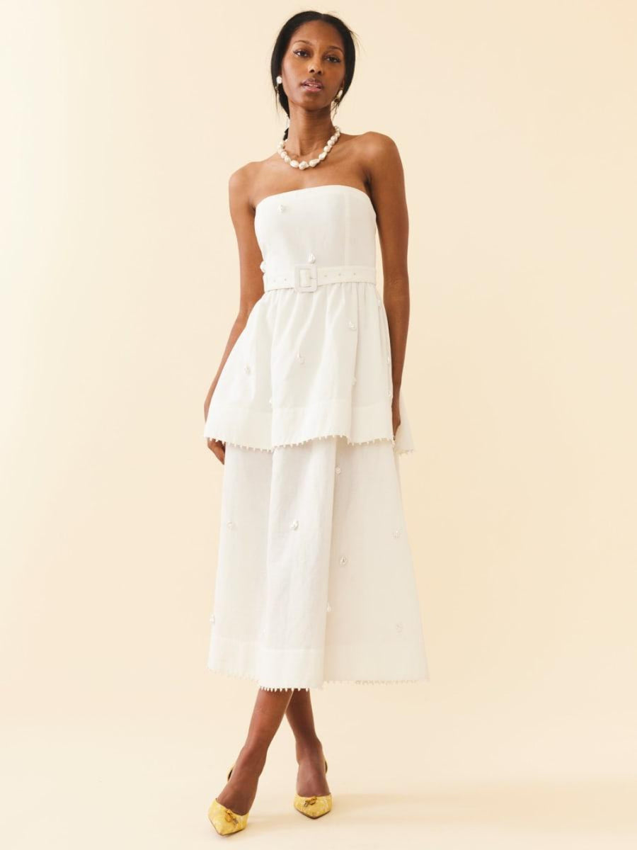 Daisy Dress - Pearly White - FINAL SALE - Dresses