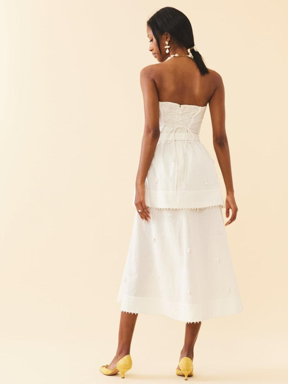 Daisy Dress - Pearly White - FINAL SALE - Dresses