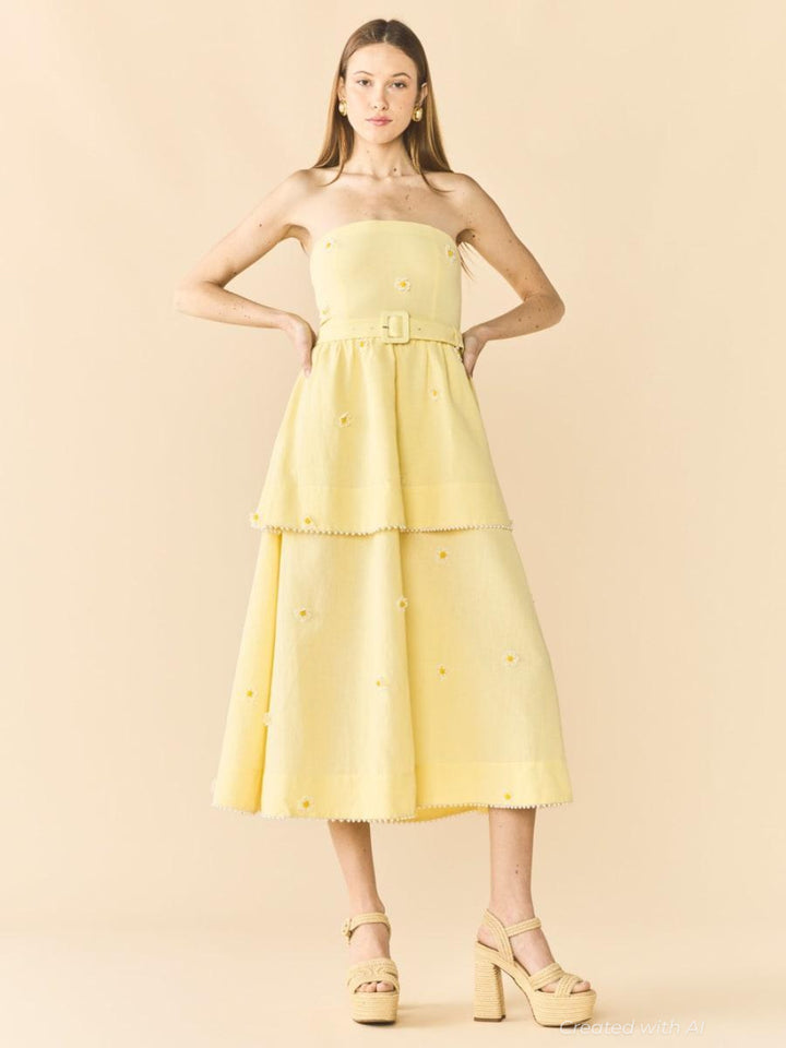 Daisy Dress - Soft Butter Yellow - FINAL SALE - Dresses