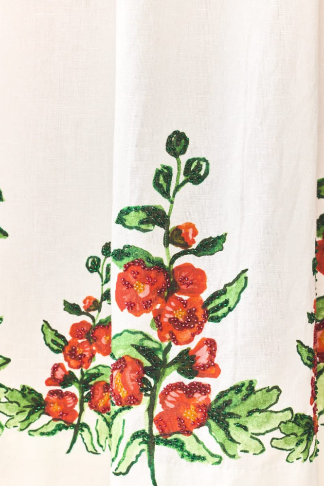 Daisy Dress x Larsen McDowell - White Larsen Watercolor - FINAL SALE - Dresses