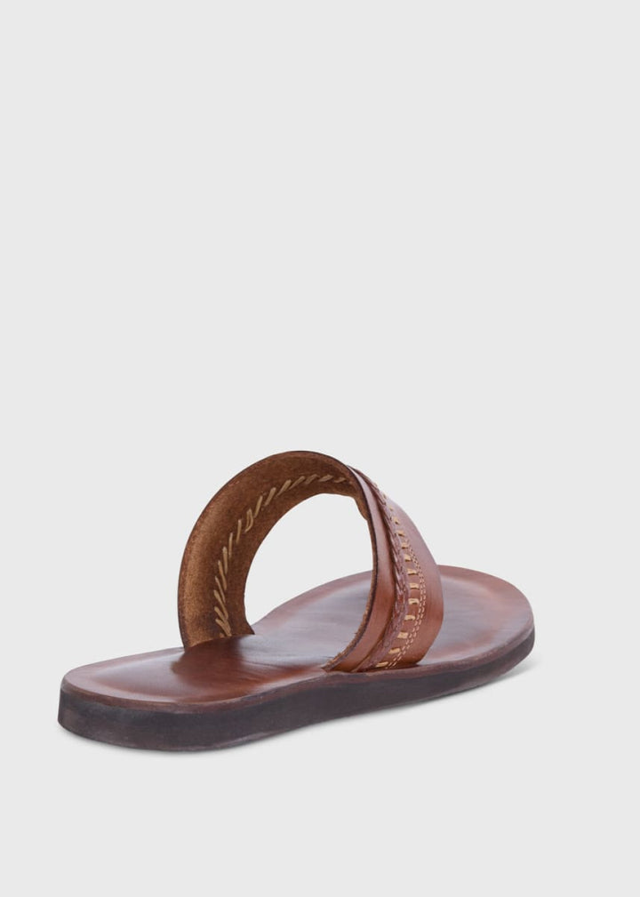 Dakar Leather Sandal - Medium Brown - Sandal