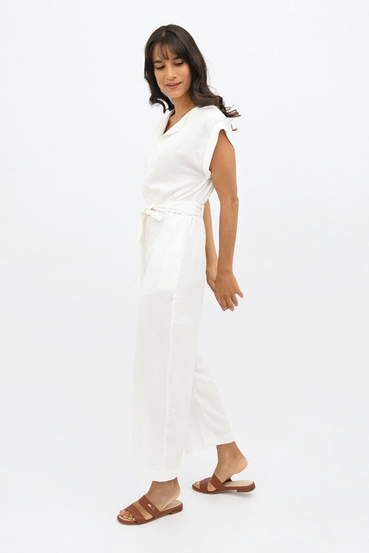 Dakar Jumpsuit - Porcelain White