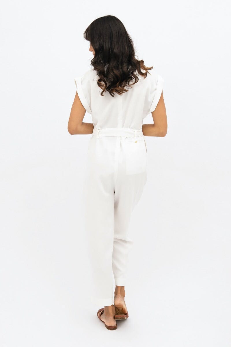 Dakar Jumpsuit - Porcelain White