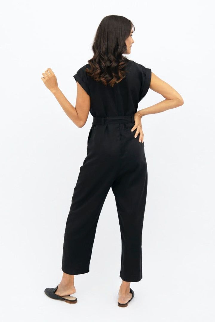 Dakar Straight Leg Jumpsuit - Licorice - XS - Jumpsuit