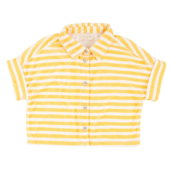 Dakota Boxy Button Down Yellow Stripe - Carnivale - Shirt