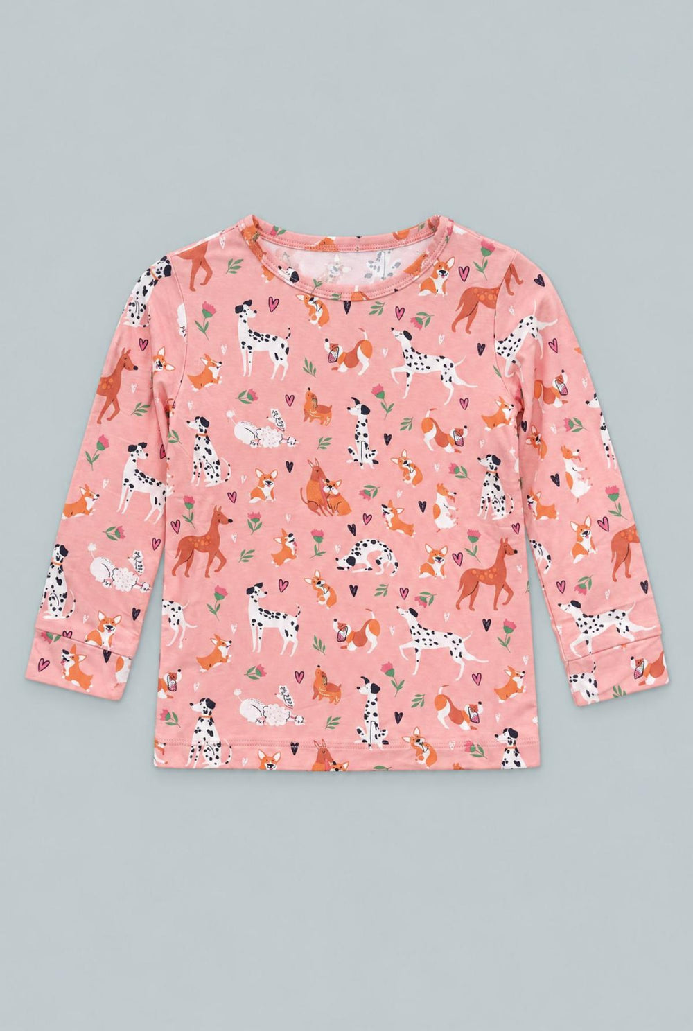 Dalmatian Poodle Puppy Big Kid Pajama Set - Puppy Love - Pajamas