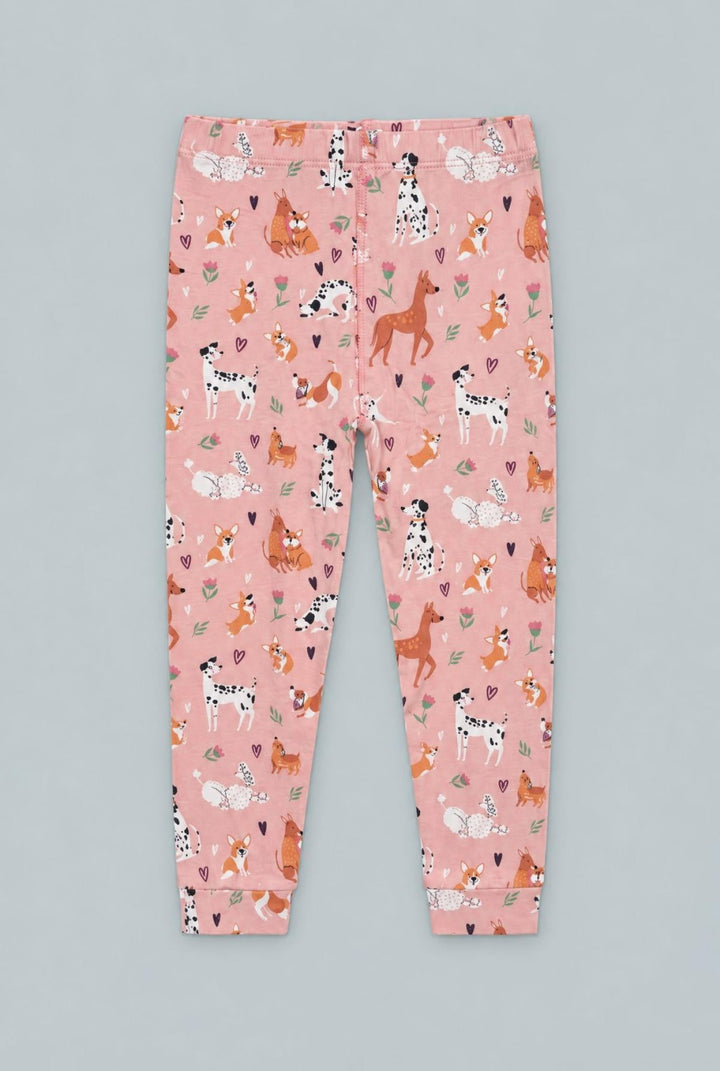 Dalmatian Poodle Puppy Big Kid Pajama Set - Puppy Love - Pajamas