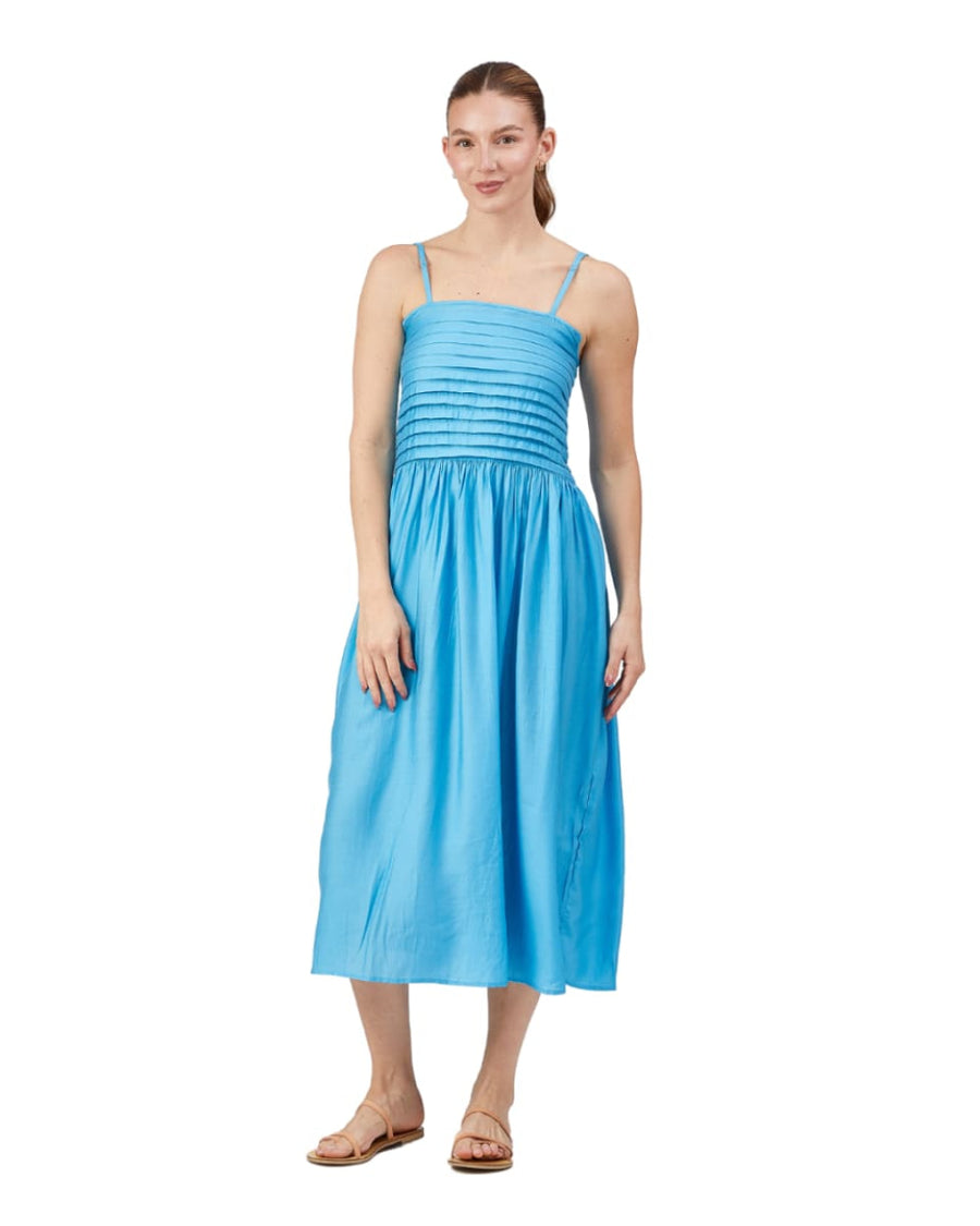 Dana Dress - Aqua Blue - Dresses