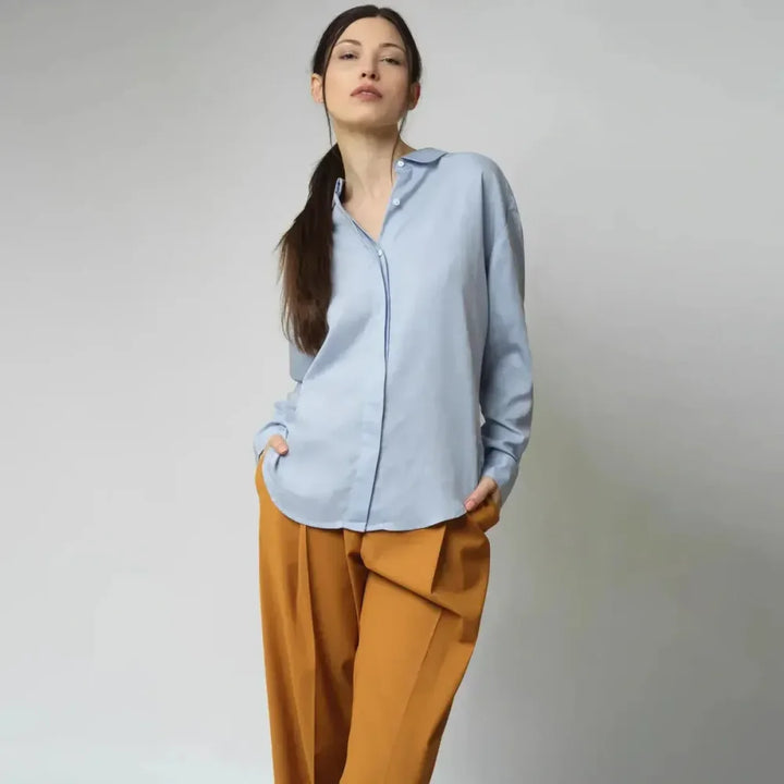 Dani Button Up - Ash Grey - Button Down Shirt