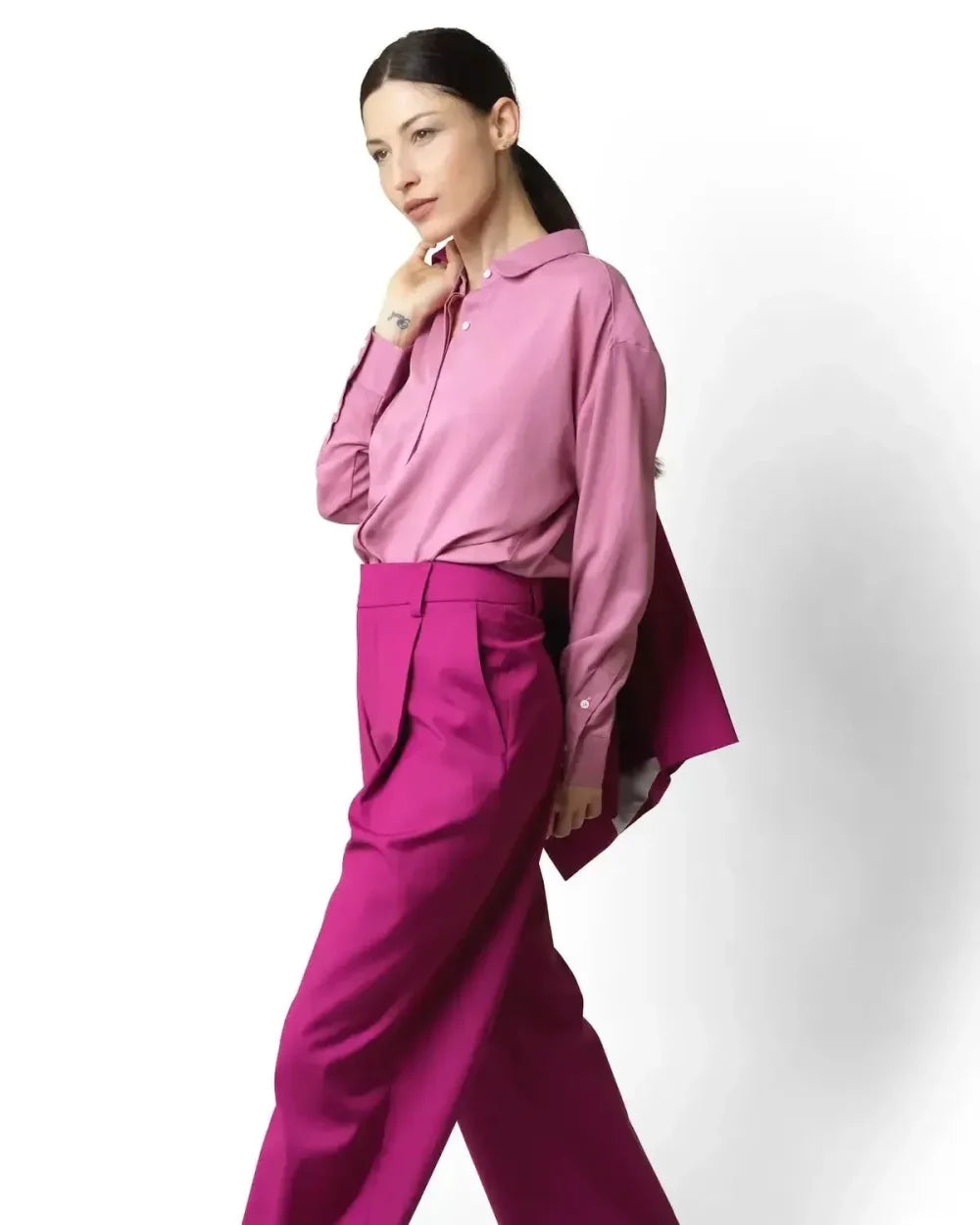 Dani Button Up - Rose Dust - Button Down Shirt