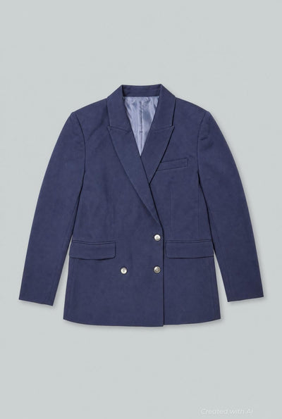 Danielle Double Breasted Blazer - Navy - Blazer