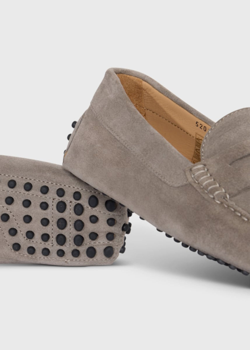 Dario Suede Driving Loafer - Cream/Beige - Loafers