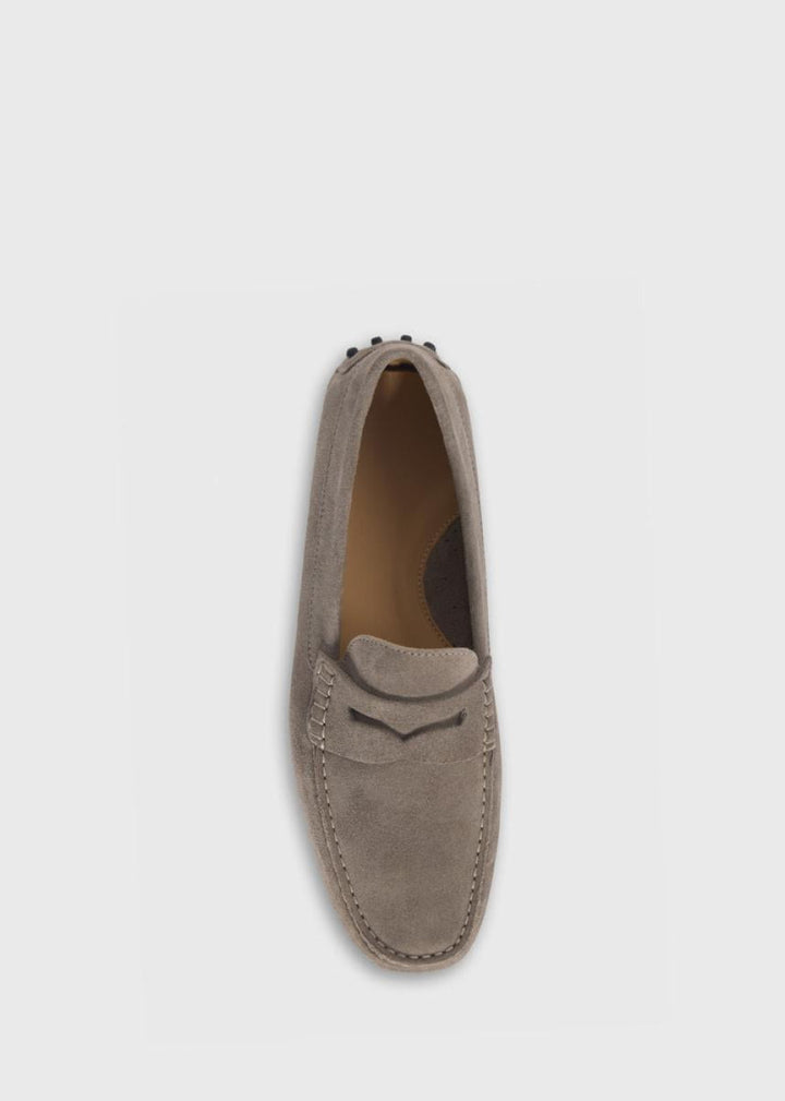 Dario Suede Driving Loafer - Cream/Beige - Loafers