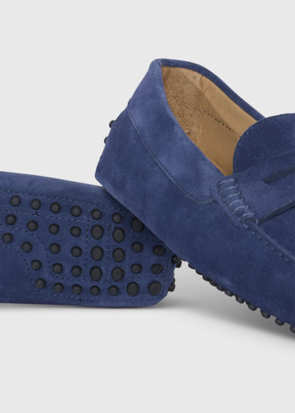 Dario Suede Driving Loafer - Sky Blue/Blue - Loafers