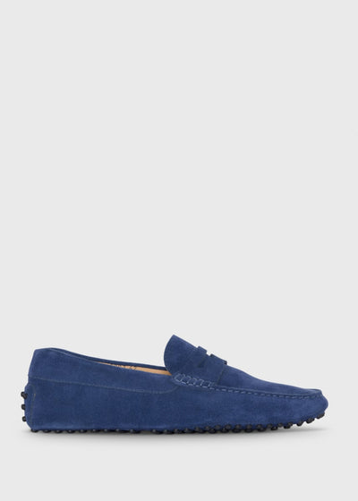 Dario Suede Driving Loafer - Sky Blue/Blue - Loafers
