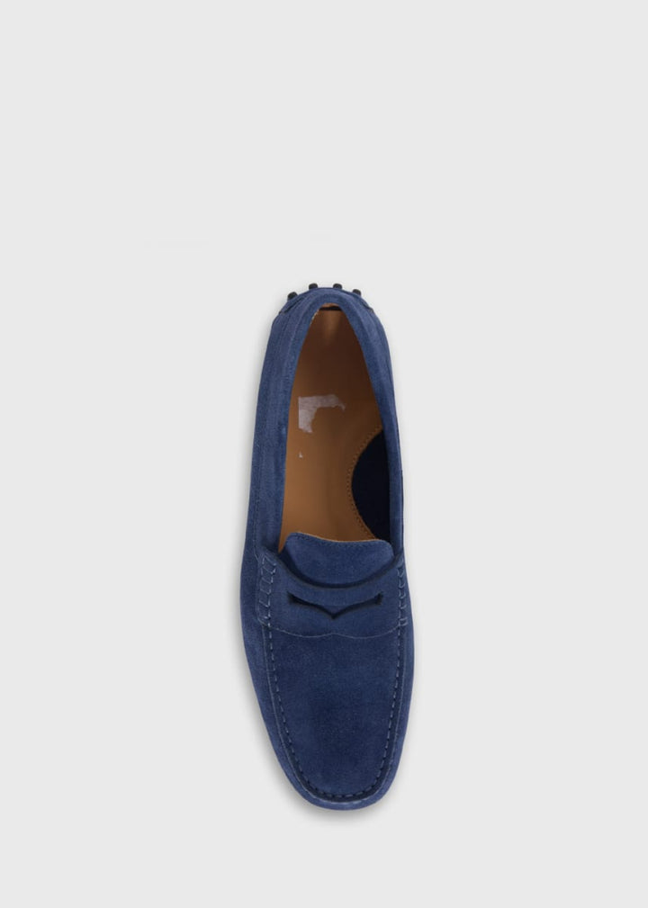 Dario Suede Driving Loafer - Sky Blue/Blue - Loafers