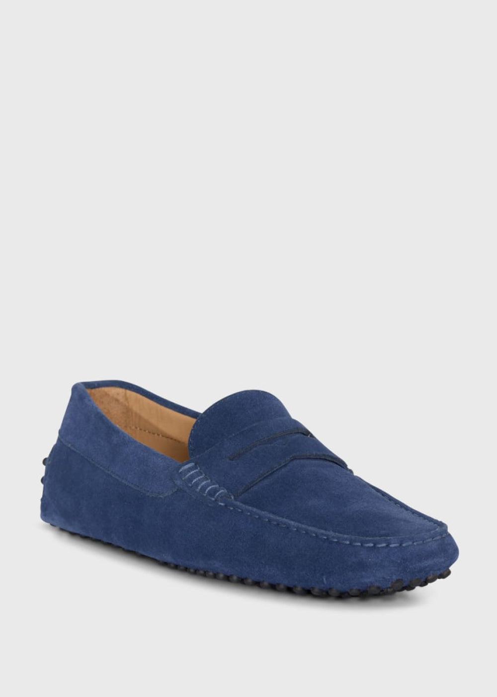 Dario Suede Driving Loafer - Sky Blue/Blue - Loafers