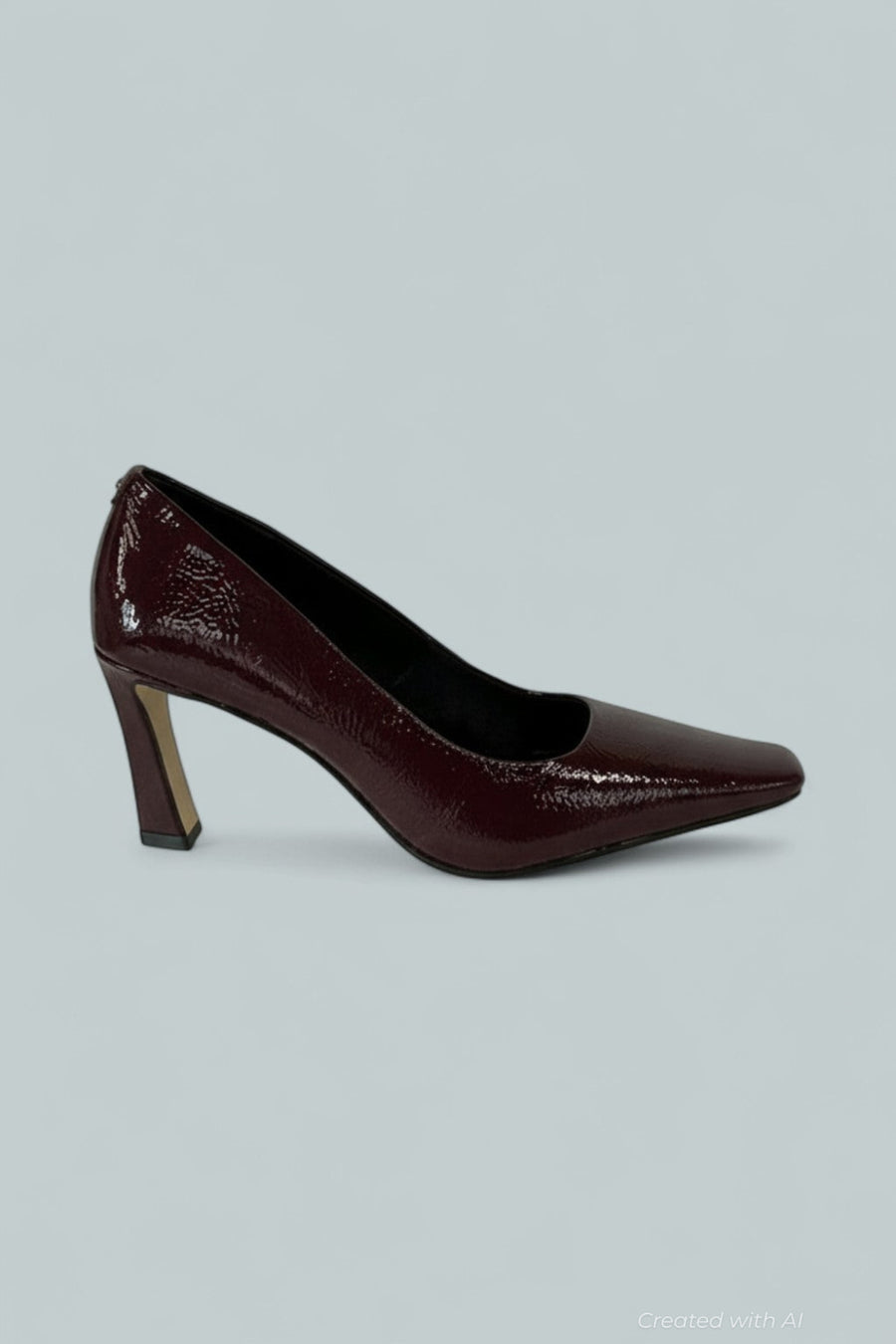 Darrah Crackled Patent Leather Pump - Red - 6.5 - Sandal