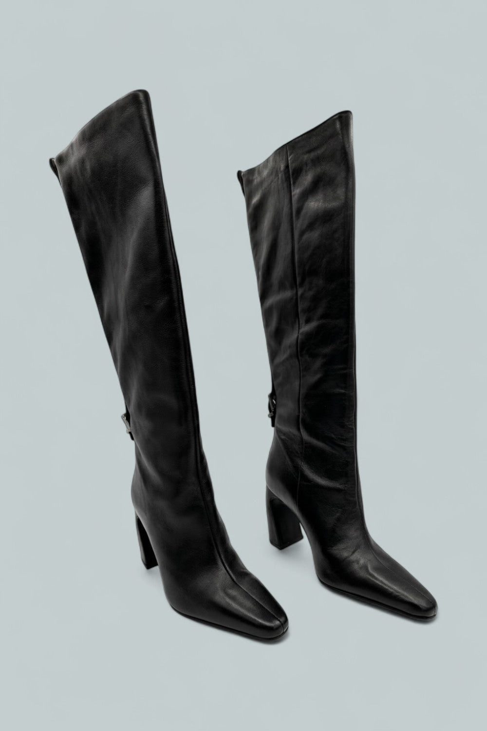 Date Night Tall Boots - Black Leather - 7.5 - Boots