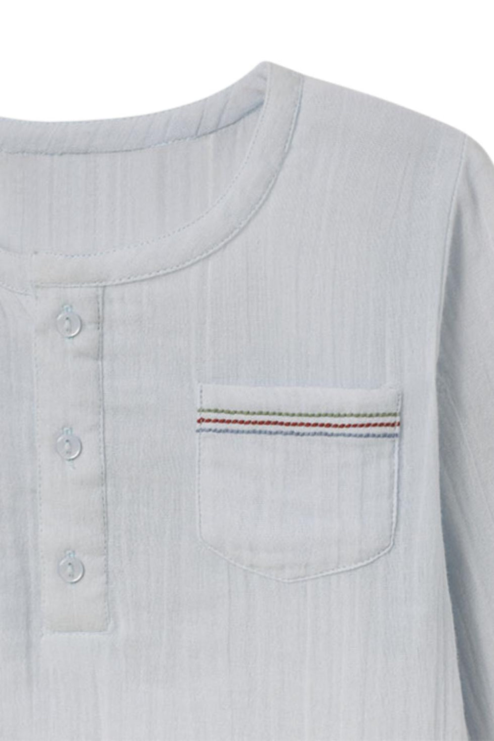 David Top in Hinting Blue - Henley