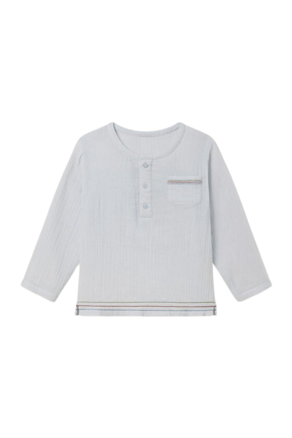 David Top in Hinting Blue - Henley