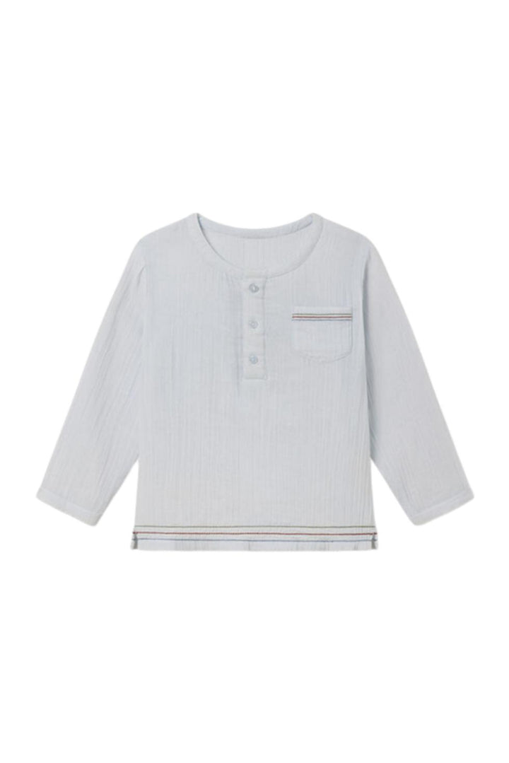 David Top in Hinting Blue - Henley
