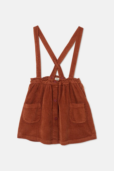 Organic Corduory Skirtall - Brown