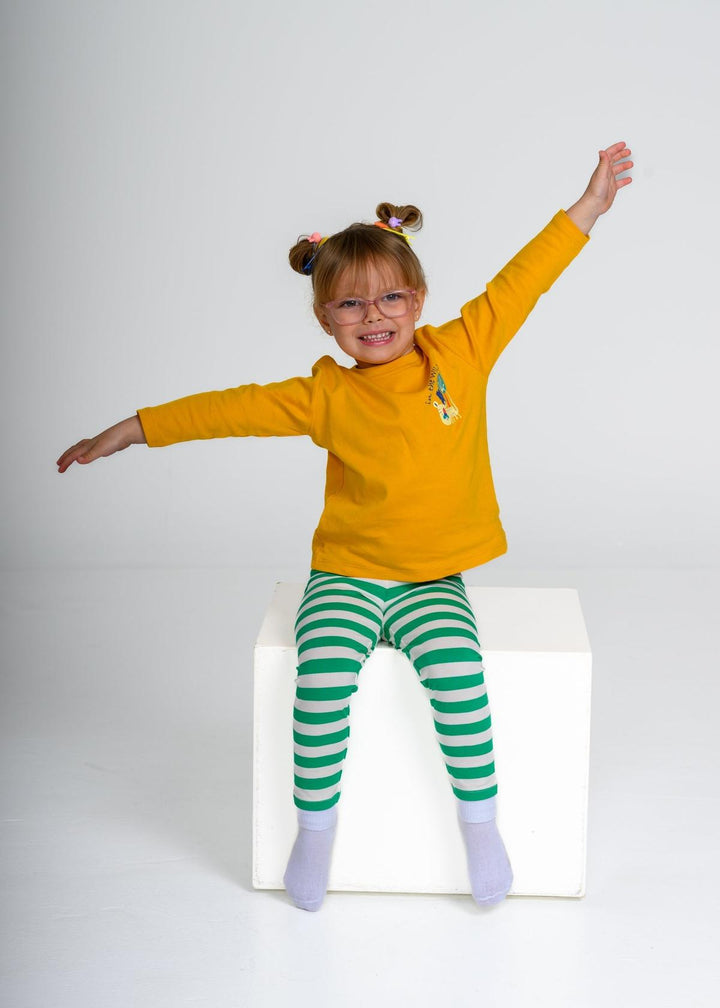 Long Sleeve Jungle Party T-shirt - Yellow