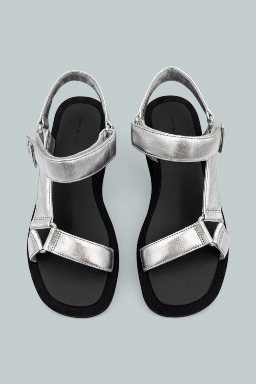 Mellow Platform Sandals - Silver / Perfect Black
